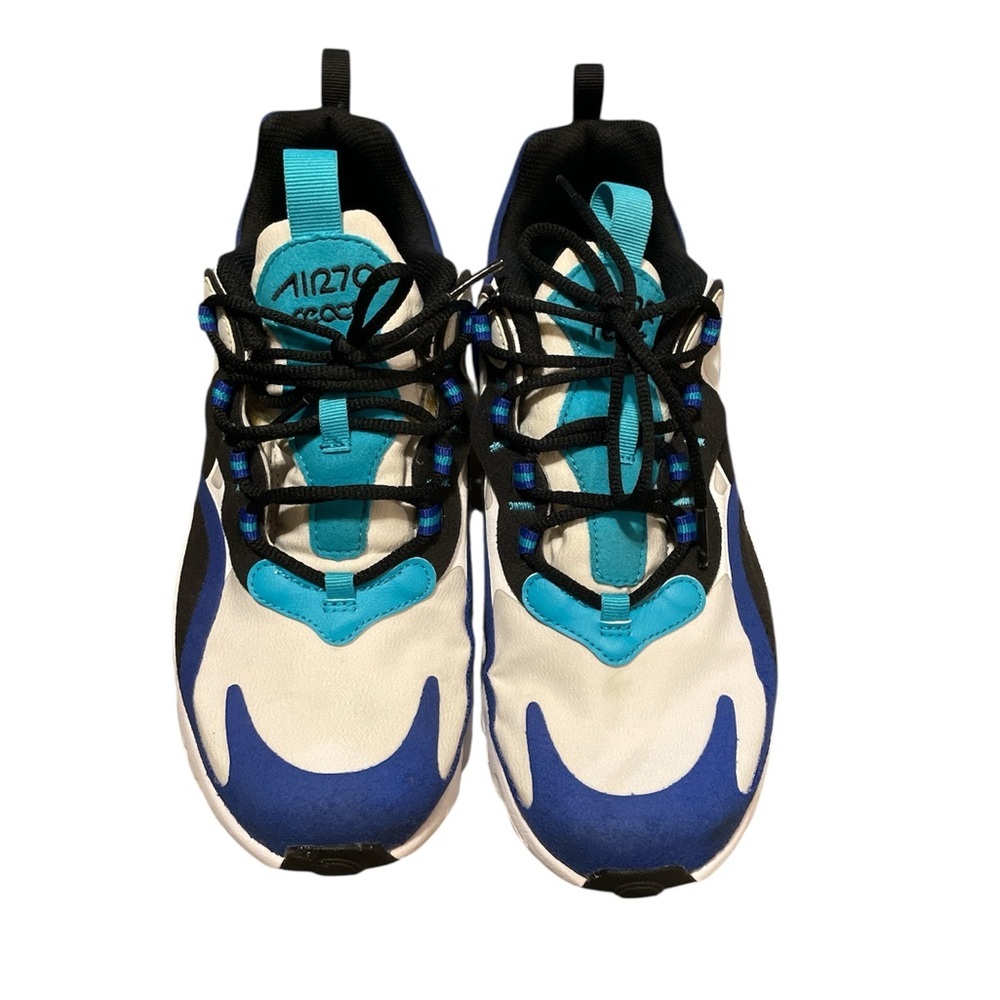 Nike Kids Air Max 270 White and Blue Sneakers